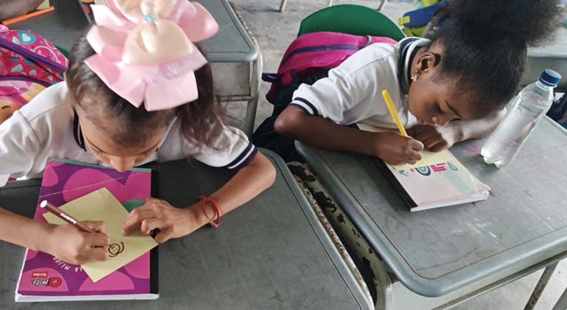 Inicio de curso: impulso a la lectoescritura  en Tumaco