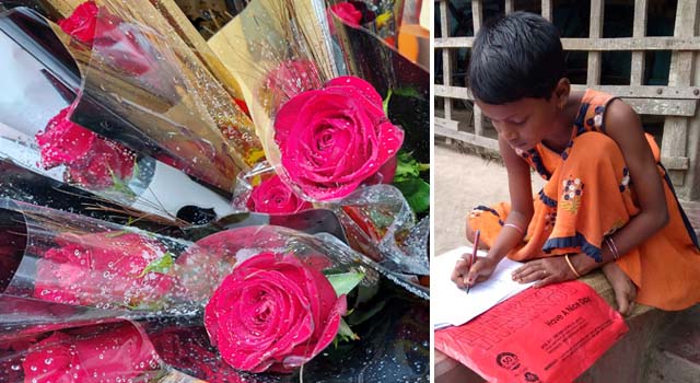rosas solidarias con la infancia