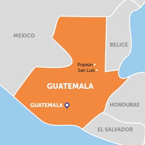 Mapa Guatemala